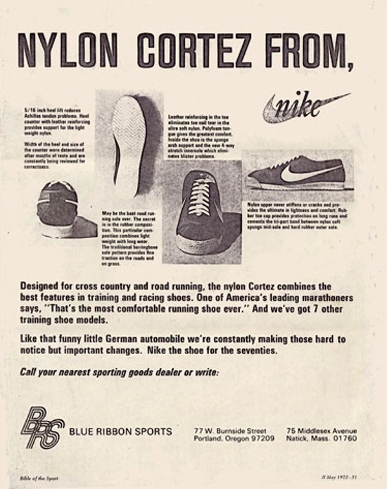 1972 best sale cortez nike